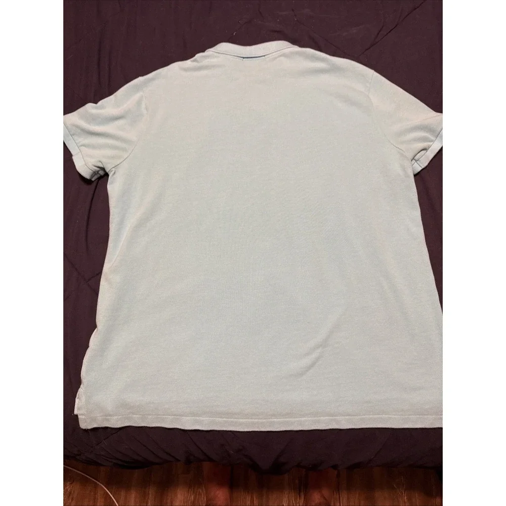 Polo‎ Ralph Lauren Custom Slim Fit Short Sleeve Polo Shirt Baby Blue Men's XL TG
